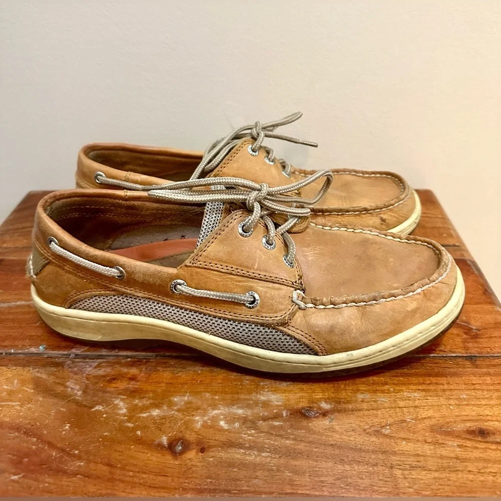 Sperry Billfish Casual Moc Toe Leather Boat Shoes Size 9.5